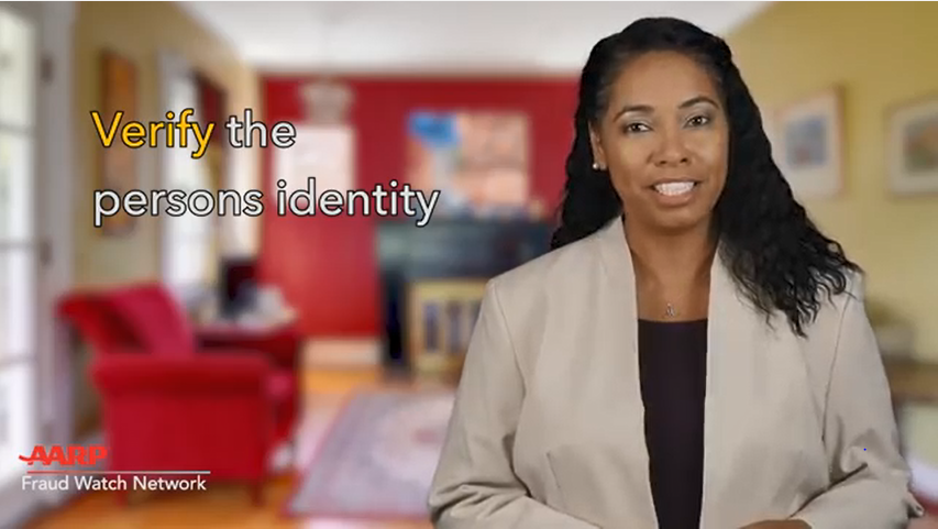 Verify the person's identity